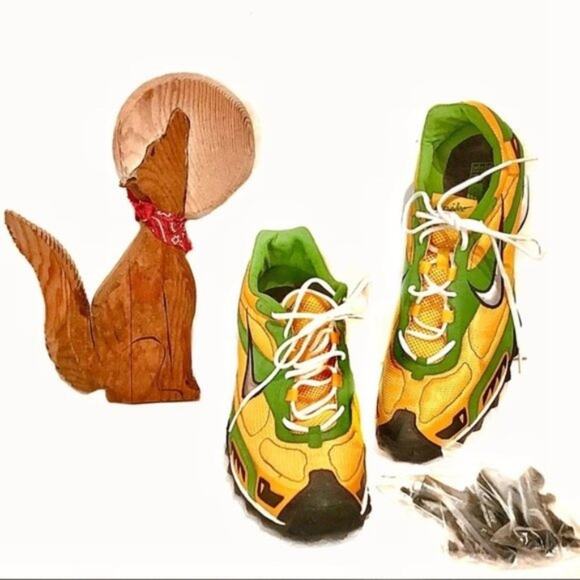 Nike Track Spikes Rare Men\'s Size 12 U of O Bowerman Spikes Yellow Green NWOB main image 11